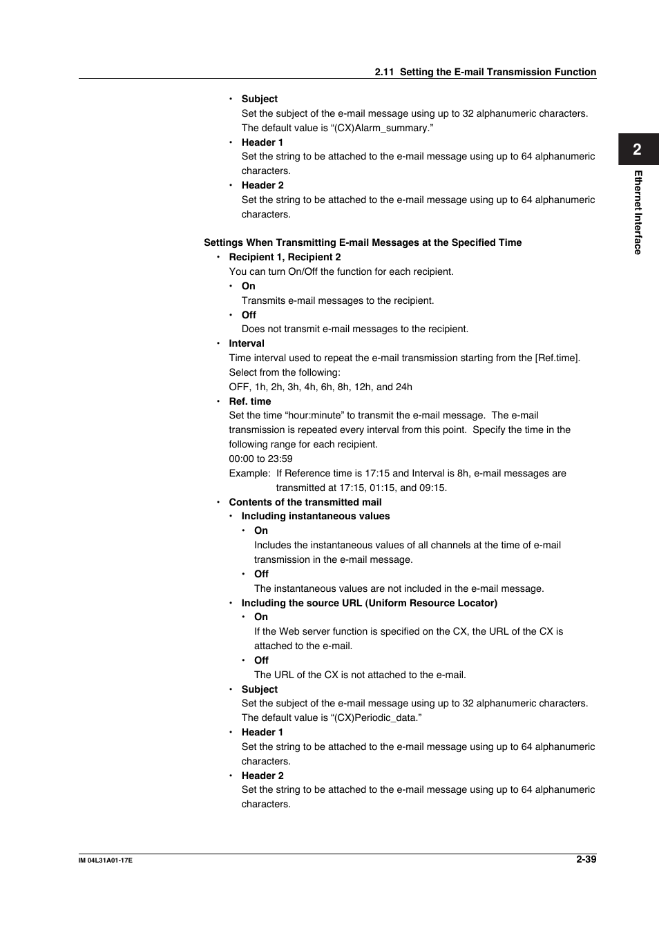 Yokogawa Data Acquisition with PID Control CX2000 User Manual | Page 69 / 321