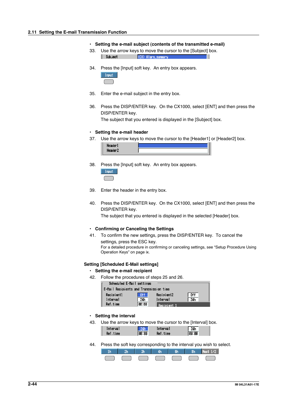 Yokogawa Data Acquisition with PID Control CX2000 User Manual | Page 74 / 321
