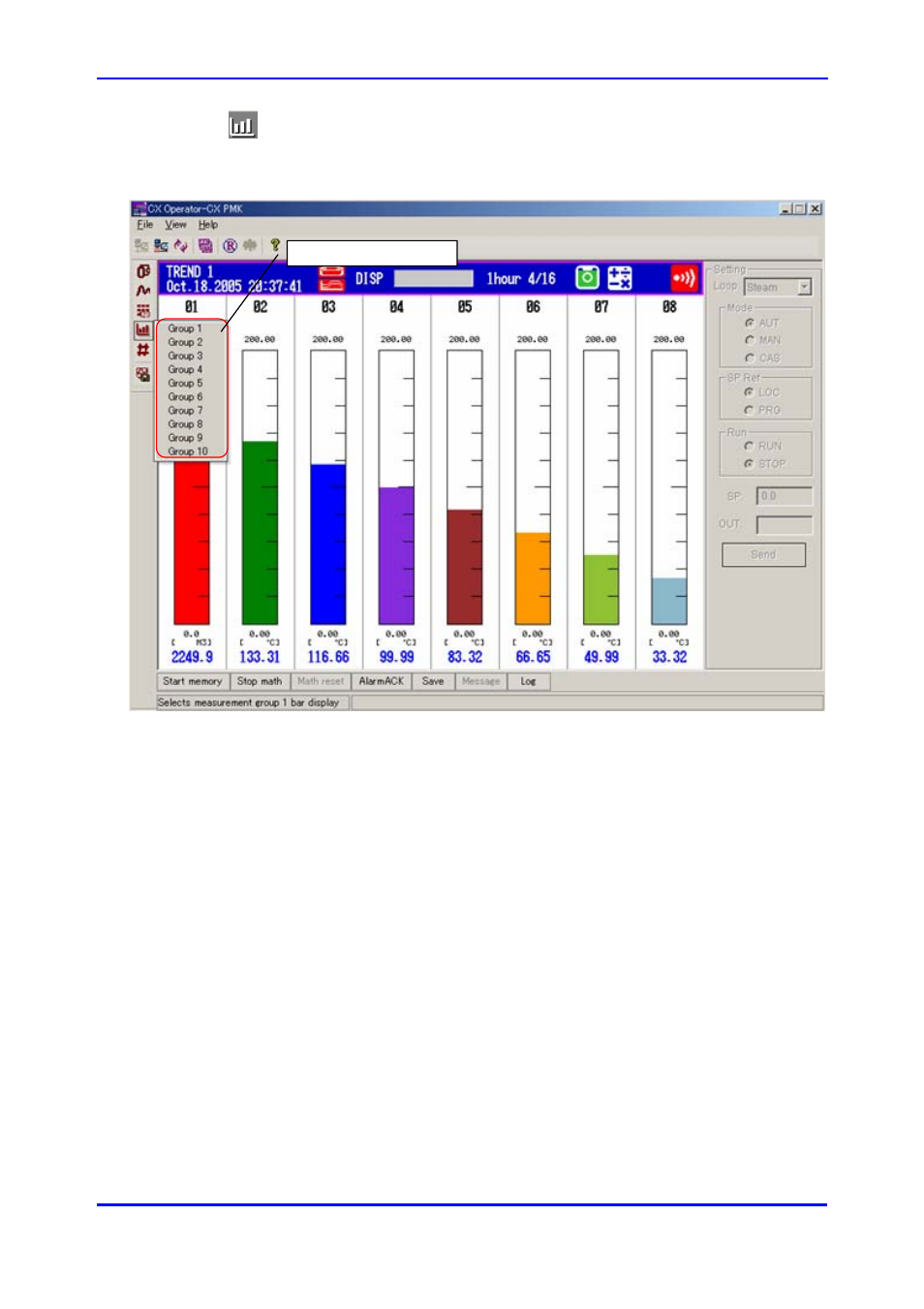 5 bar-graph display | Yokogawa Data Acquisition with PID Control CX2000 User Manual | Page 16 / 21