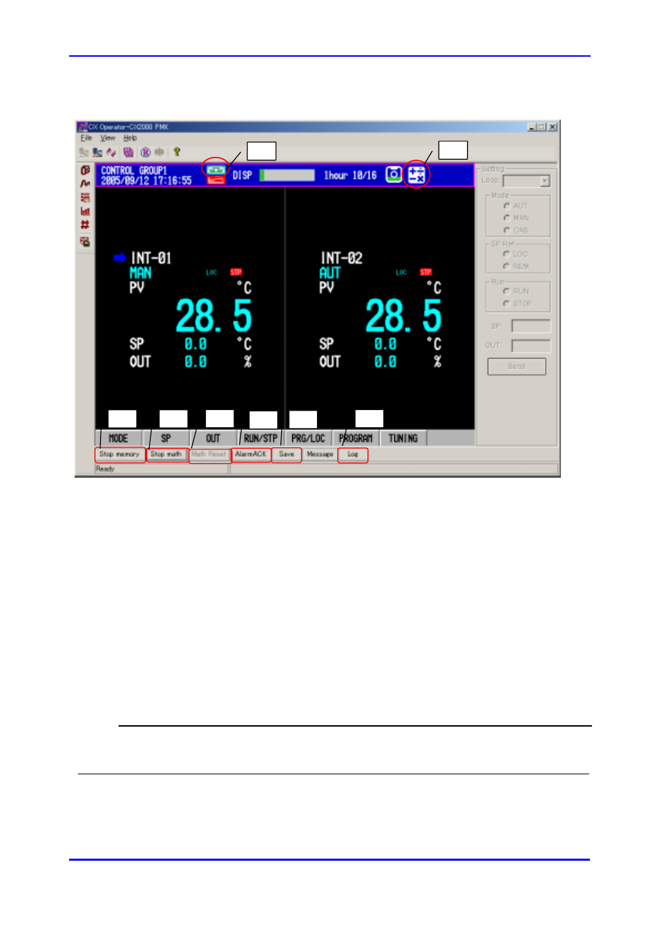 8 the other function key operations | Yokogawa Data Acquisition with PID Control CX2000 User Manual | Page 18 / 21