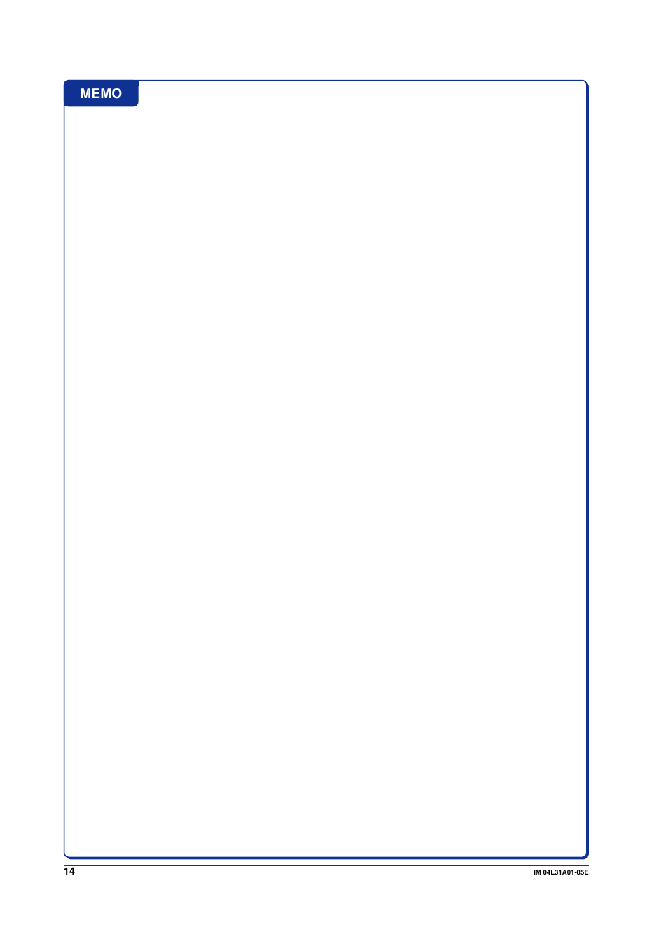 Yokogawa Data Acquisition with PID Control CX2000 User Manual | Page 14 / 16