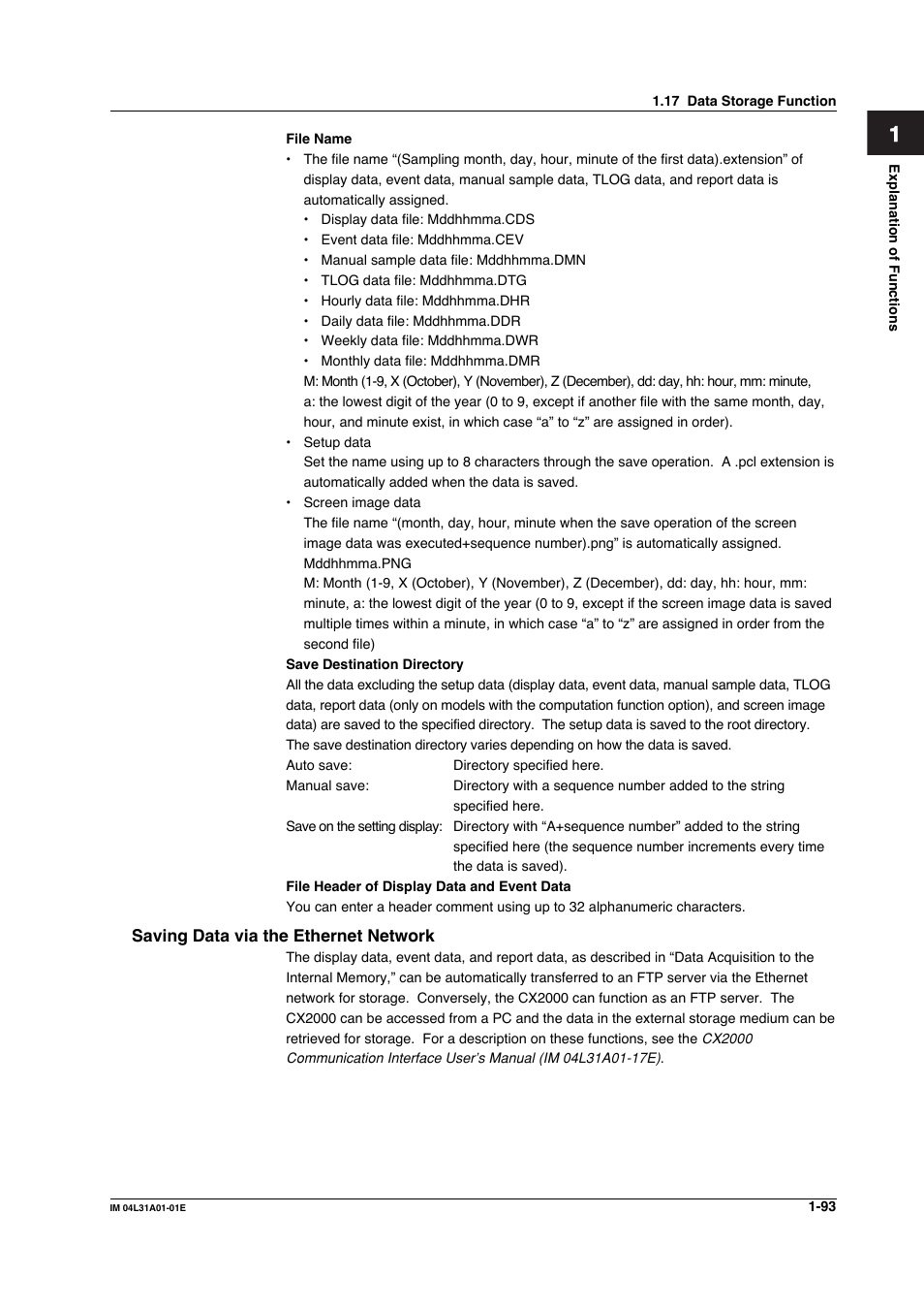 Yokogawa Data Acquisition with PID Control CX2000 User Manual | Page 105 / 427