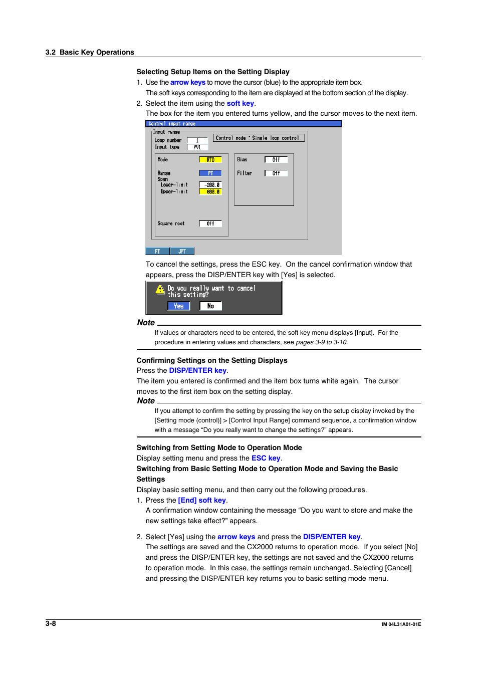 Yokogawa Data Acquisition with PID Control CX2000 User Manual | Page 149 / 427