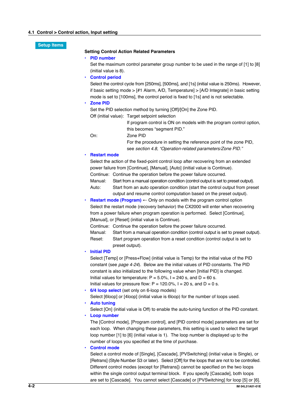 Yokogawa Data Acquisition with PID Control CX2000 User Manual | Page 162 / 427