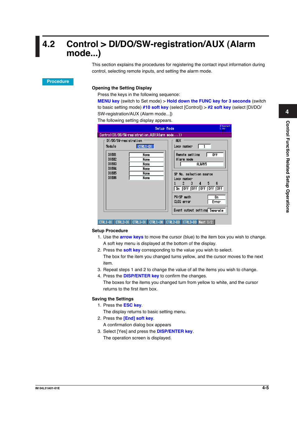 Yokogawa Data Acquisition with PID Control CX2000 User Manual | Page 165 / 427