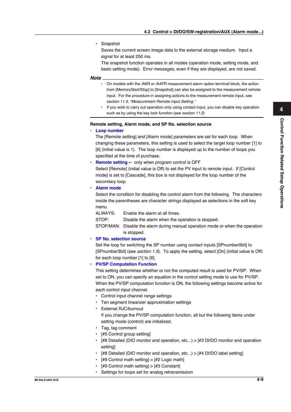 Yokogawa Data Acquisition with PID Control CX2000 User Manual | Page 169 / 427