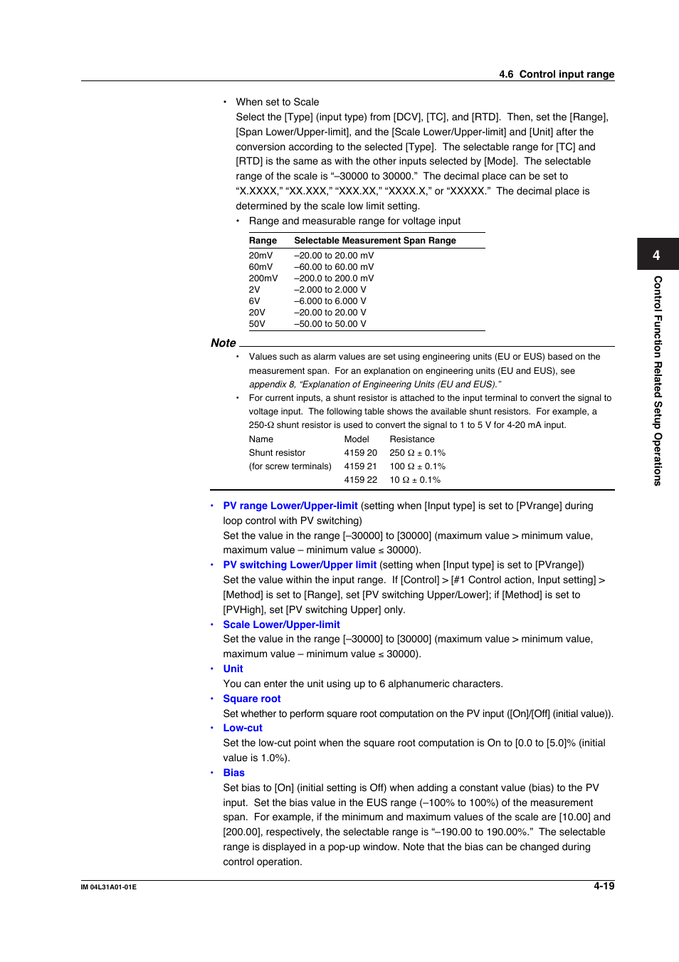 Yokogawa Data Acquisition with PID Control CX2000 User Manual | Page 179 / 427