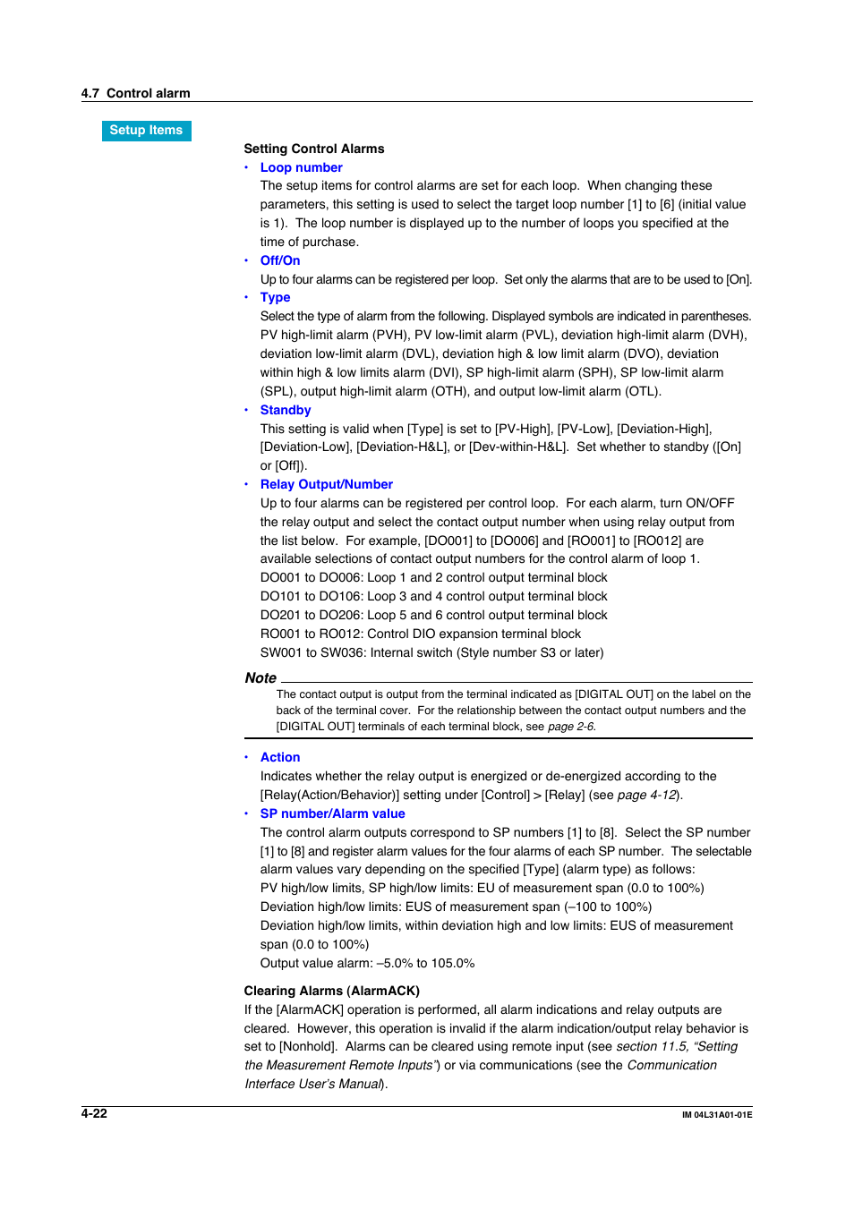 Yokogawa Data Acquisition with PID Control CX2000 User Manual | Page 182 / 427