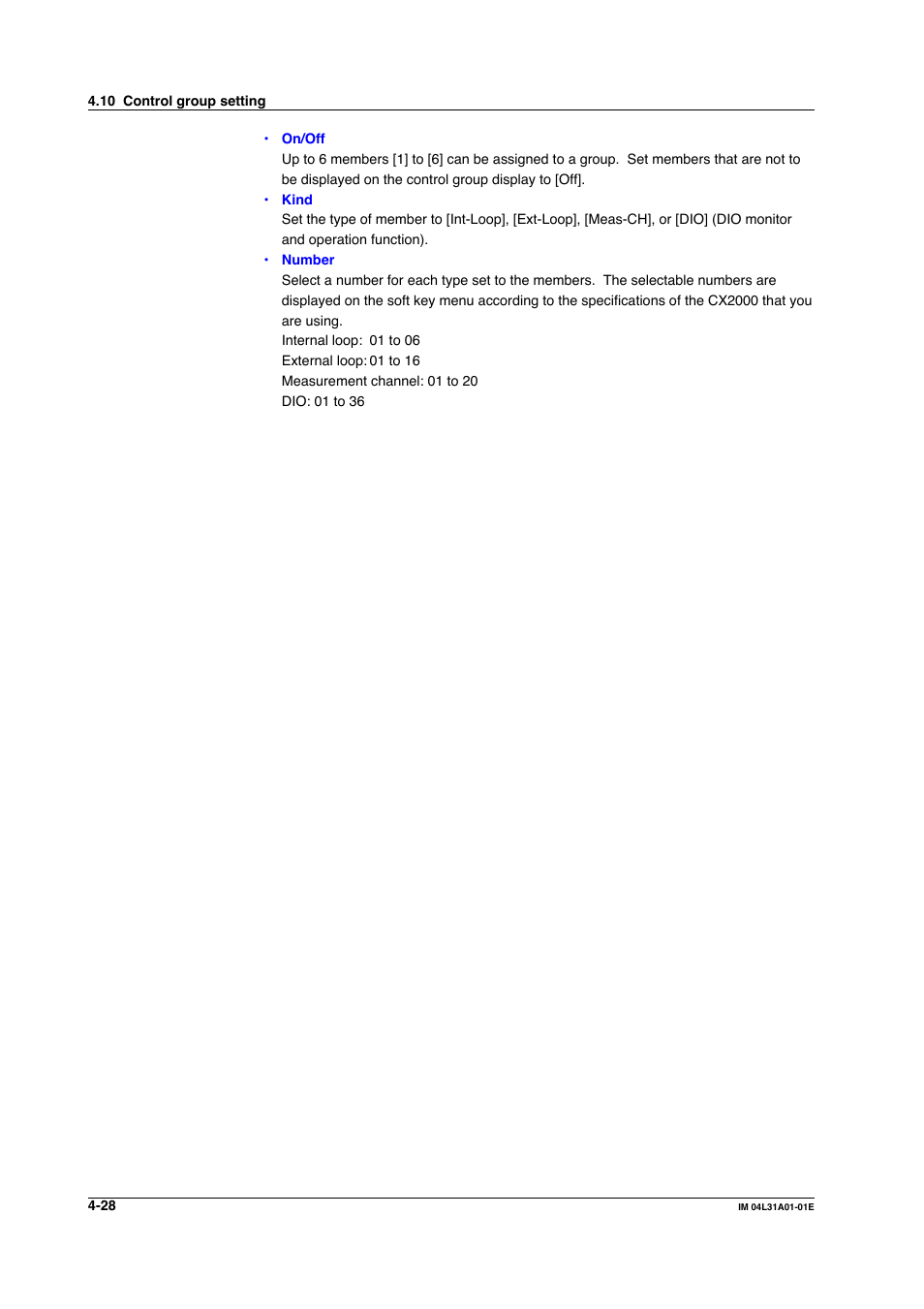 Yokogawa Data Acquisition with PID Control CX2000 User Manual | Page 188 / 427