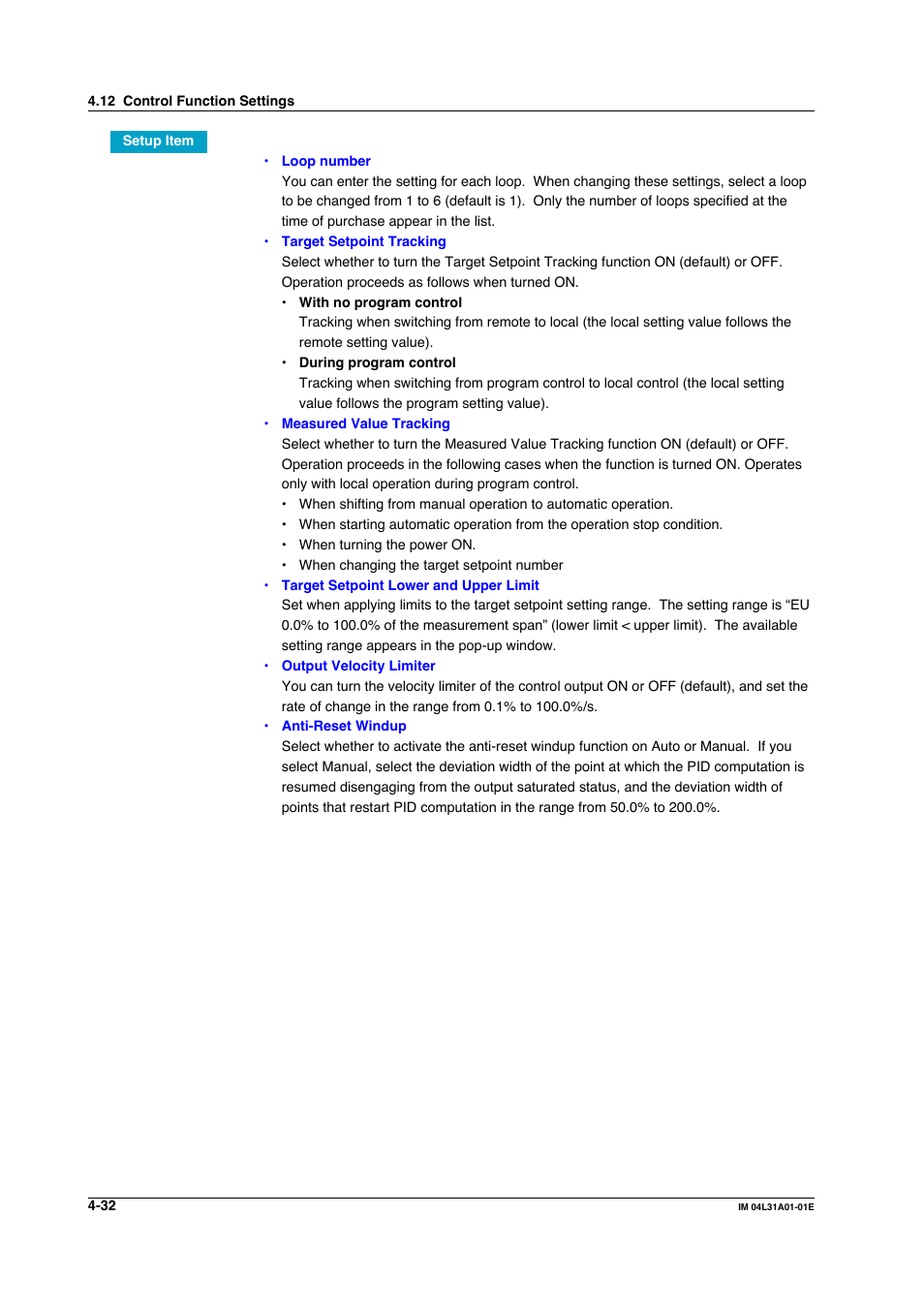 Yokogawa Data Acquisition with PID Control CX2000 User Manual | Page 192 / 427