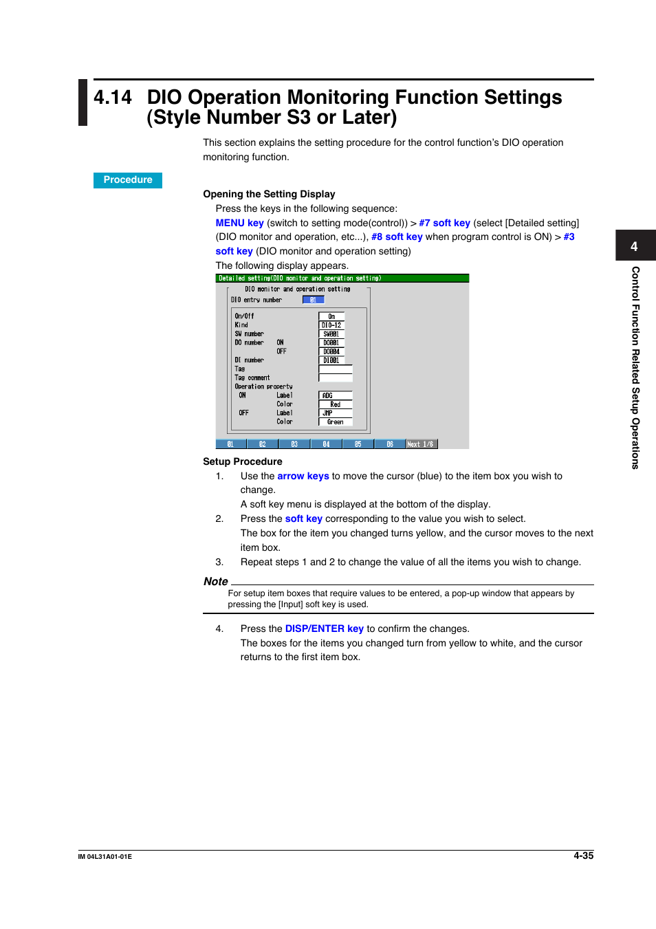 Yokogawa Data Acquisition with PID Control CX2000 User Manual | Page 195 / 427