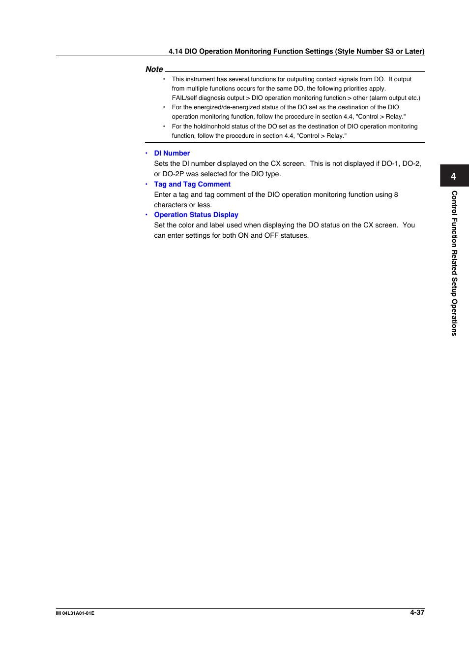 Yokogawa Data Acquisition with PID Control CX2000 User Manual | Page 197 / 427