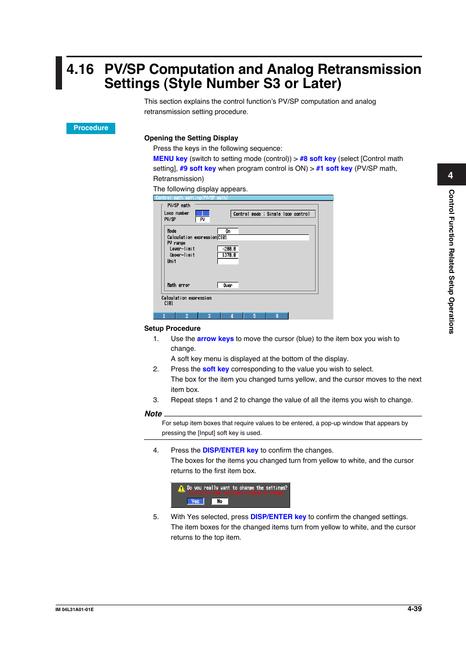 Yokogawa Data Acquisition with PID Control CX2000 User Manual | Page 199 / 427