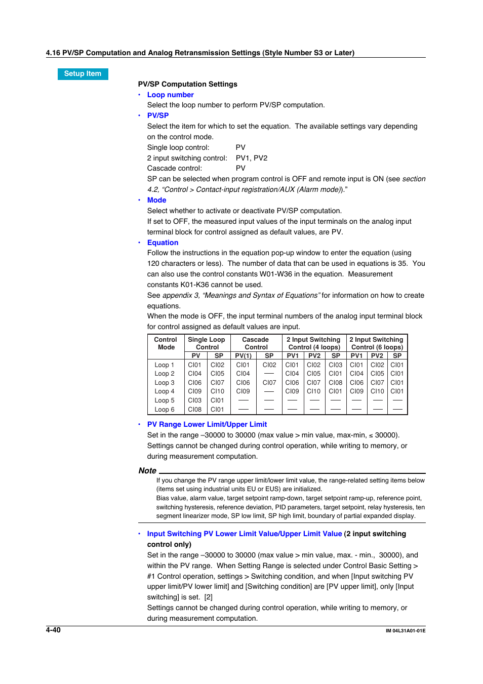 Yokogawa Data Acquisition with PID Control CX2000 User Manual | Page 200 / 427