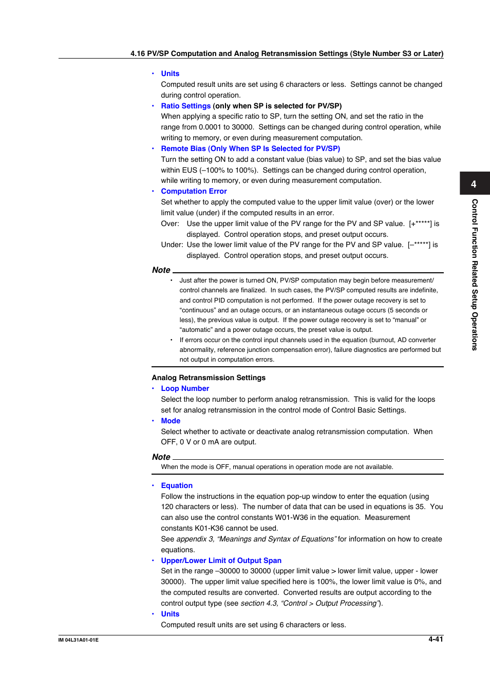 Yokogawa Data Acquisition with PID Control CX2000 User Manual | Page 201 / 427