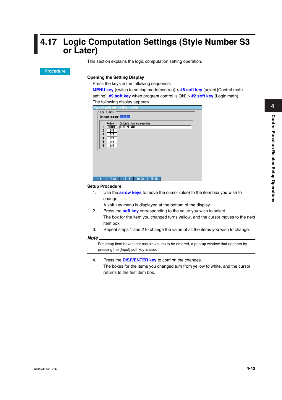 Yokogawa Data Acquisition with PID Control CX2000 User Manual | Page 203 / 427