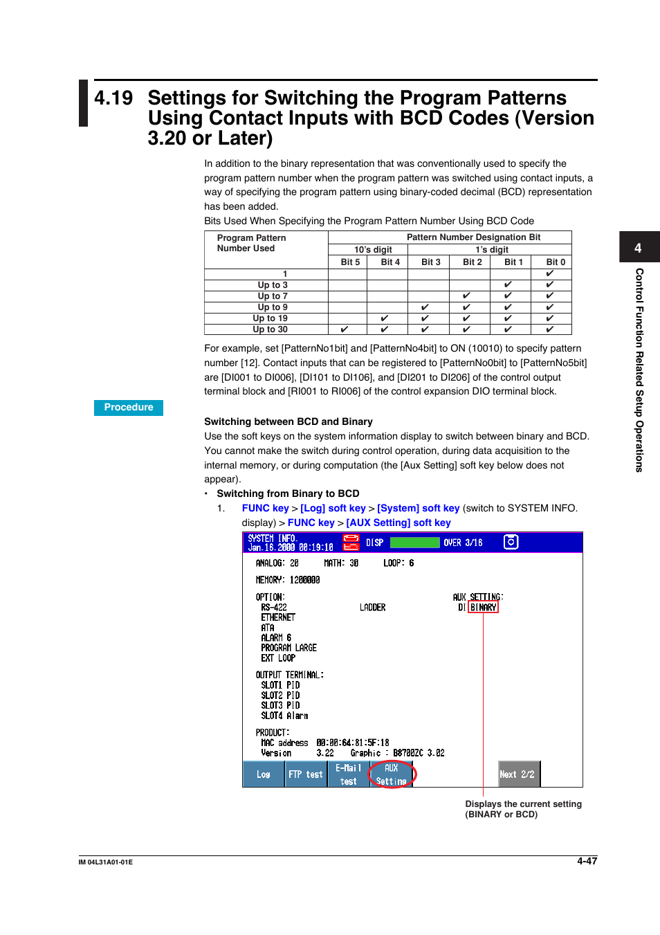 Yokogawa Data Acquisition with PID Control CX2000 User Manual | Page 207 / 427