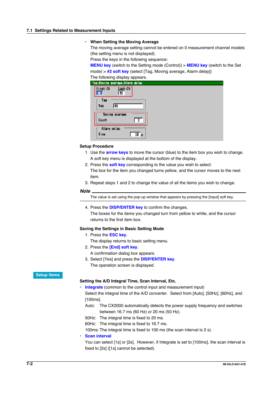 Yokogawa Data Acquisition with PID Control CX2000 User Manual | Page 248 / 427