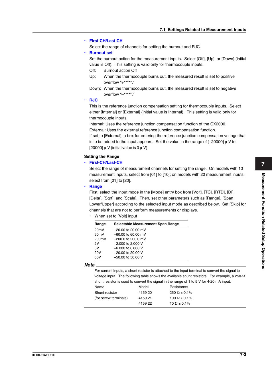 Yokogawa Data Acquisition with PID Control CX2000 User Manual | Page 249 / 427