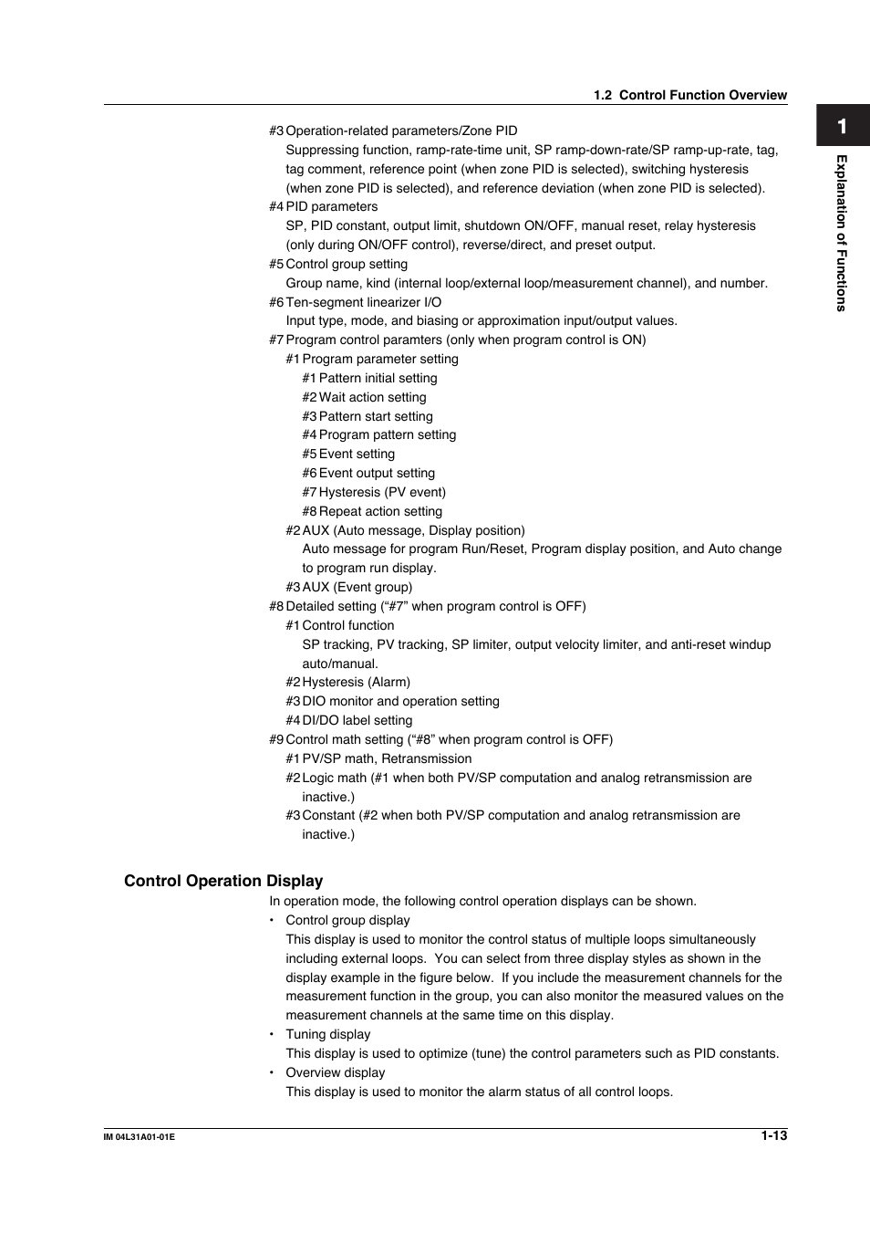 Yokogawa Data Acquisition with PID Control CX2000 User Manual | Page 25 / 427