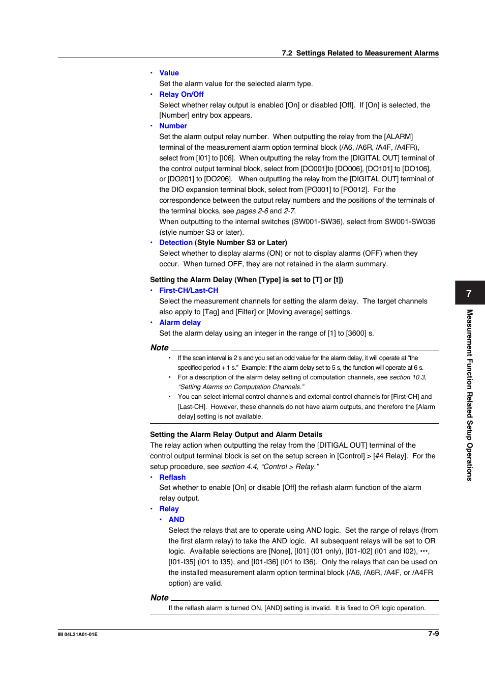 Yokogawa Data Acquisition with PID Control CX2000 User Manual | Page 255 / 427