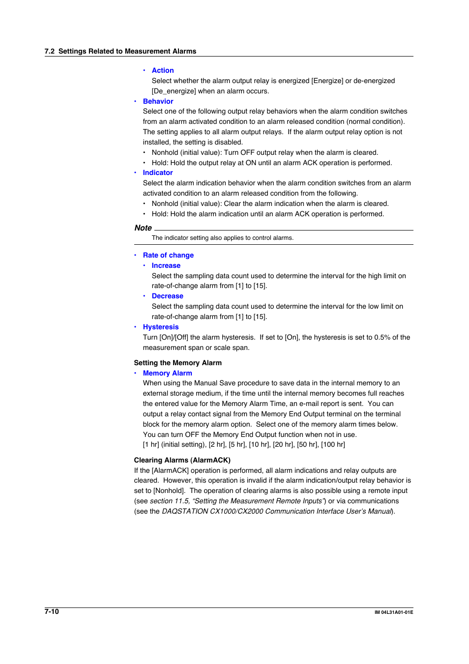 Yokogawa Data Acquisition with PID Control CX2000 User Manual | Page 256 / 427