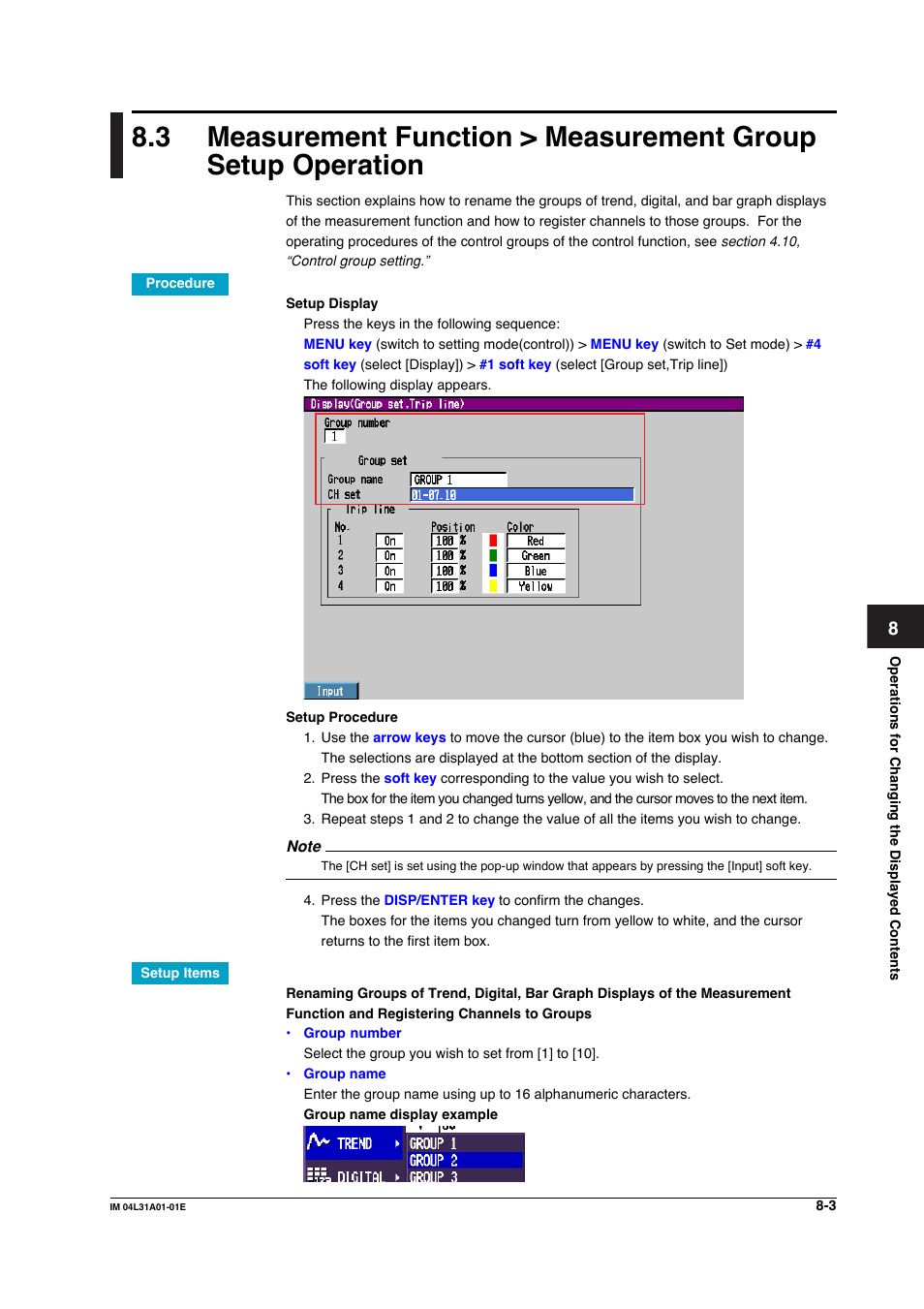 Yokogawa Data Acquisition with PID Control CX2000 User Manual | Page 260 / 427