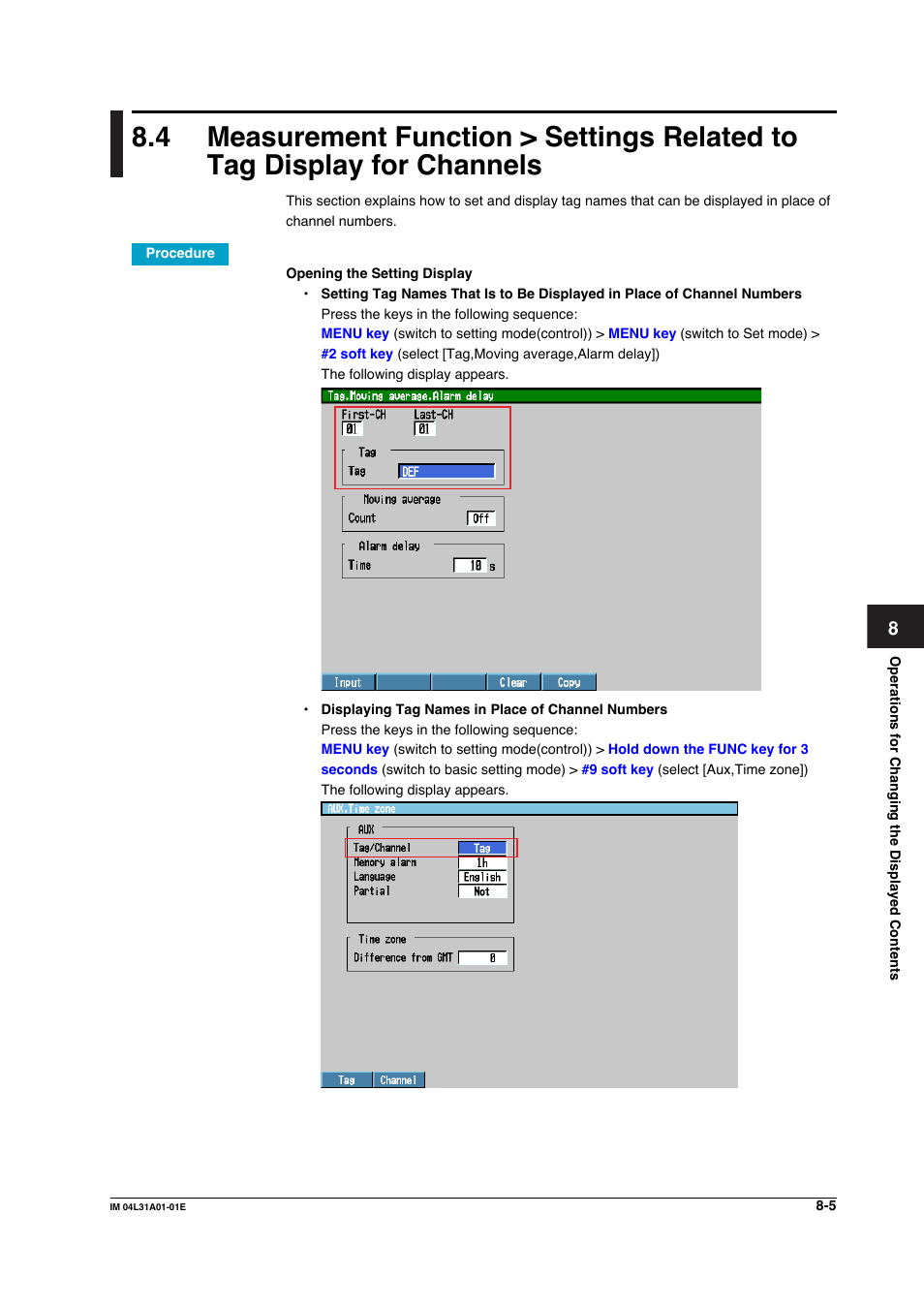 Yokogawa Data Acquisition with PID Control CX2000 User Manual | Page 262 / 427