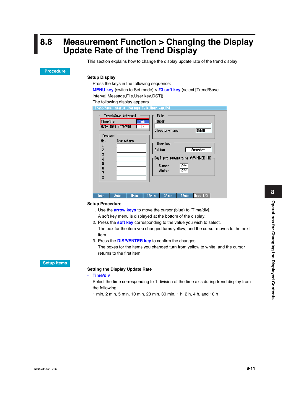 Yokogawa Data Acquisition with PID Control CX2000 User Manual | Page 268 / 427