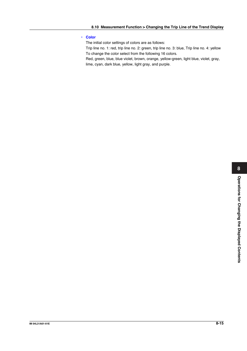 Yokogawa Data Acquisition with PID Control CX2000 User Manual | Page 272 / 427