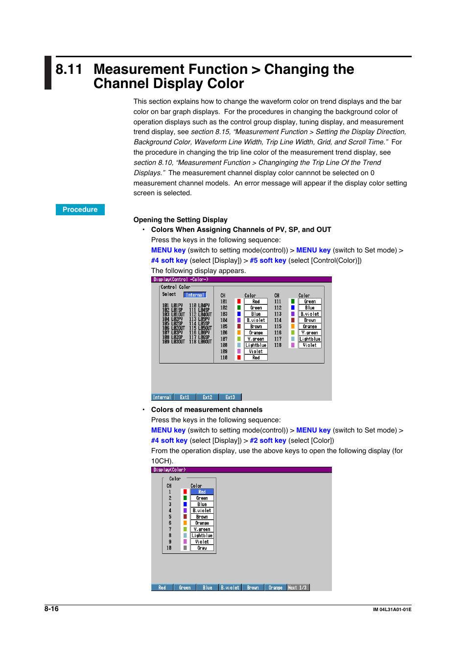 Yokogawa Data Acquisition with PID Control CX2000 User Manual | Page 273 / 427