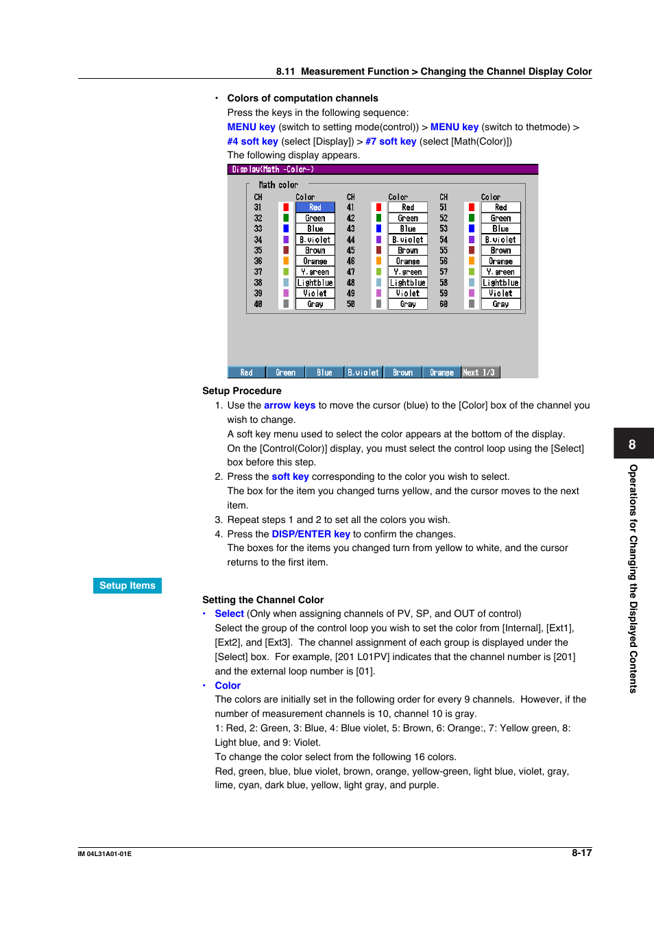 Yokogawa Data Acquisition with PID Control CX2000 User Manual | Page 274 / 427