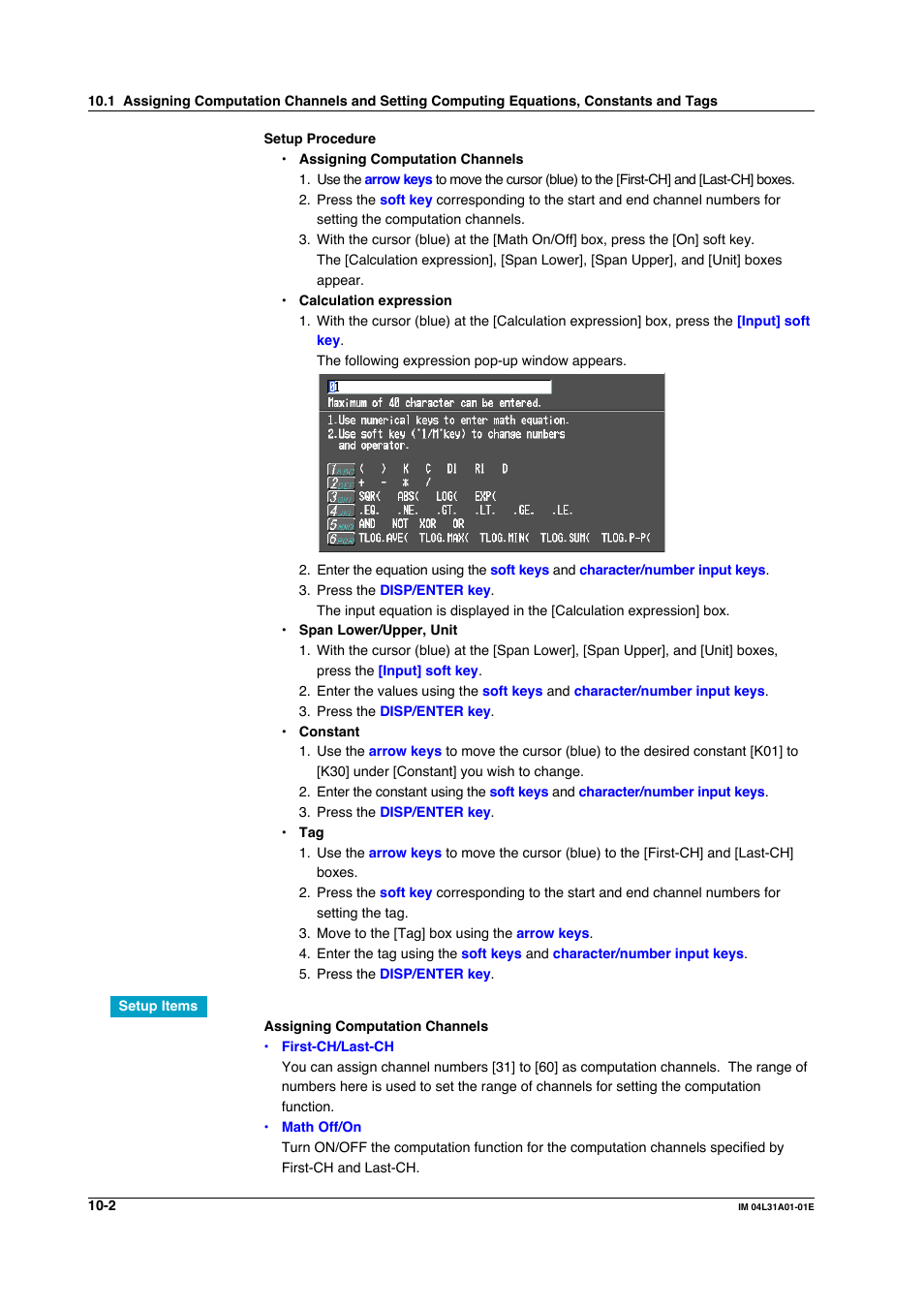 Yokogawa Data Acquisition with PID Control CX2000 User Manual | Page 301 / 427