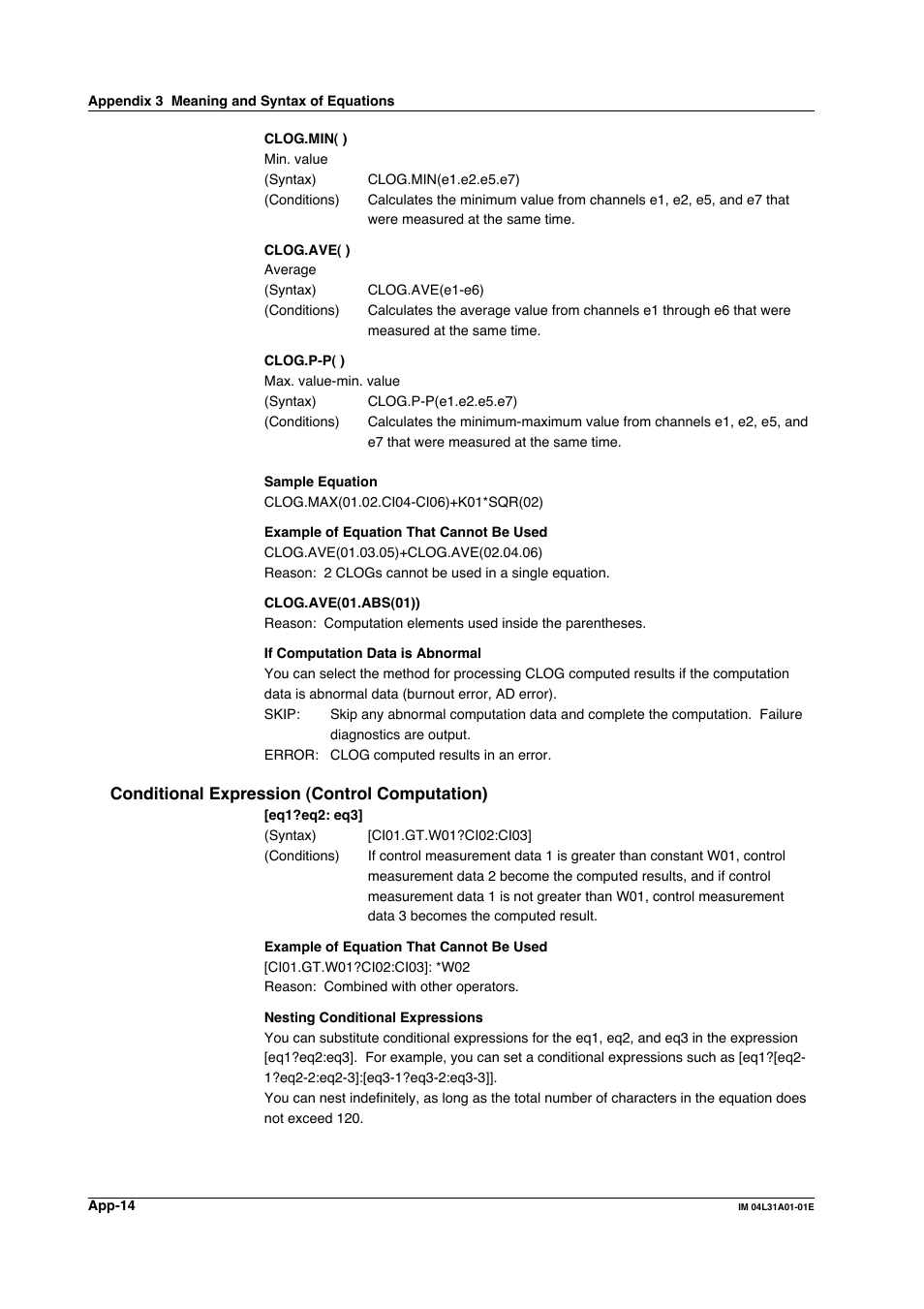 Yokogawa Data Acquisition with PID Control CX2000 User Manual | Page 383 / 427