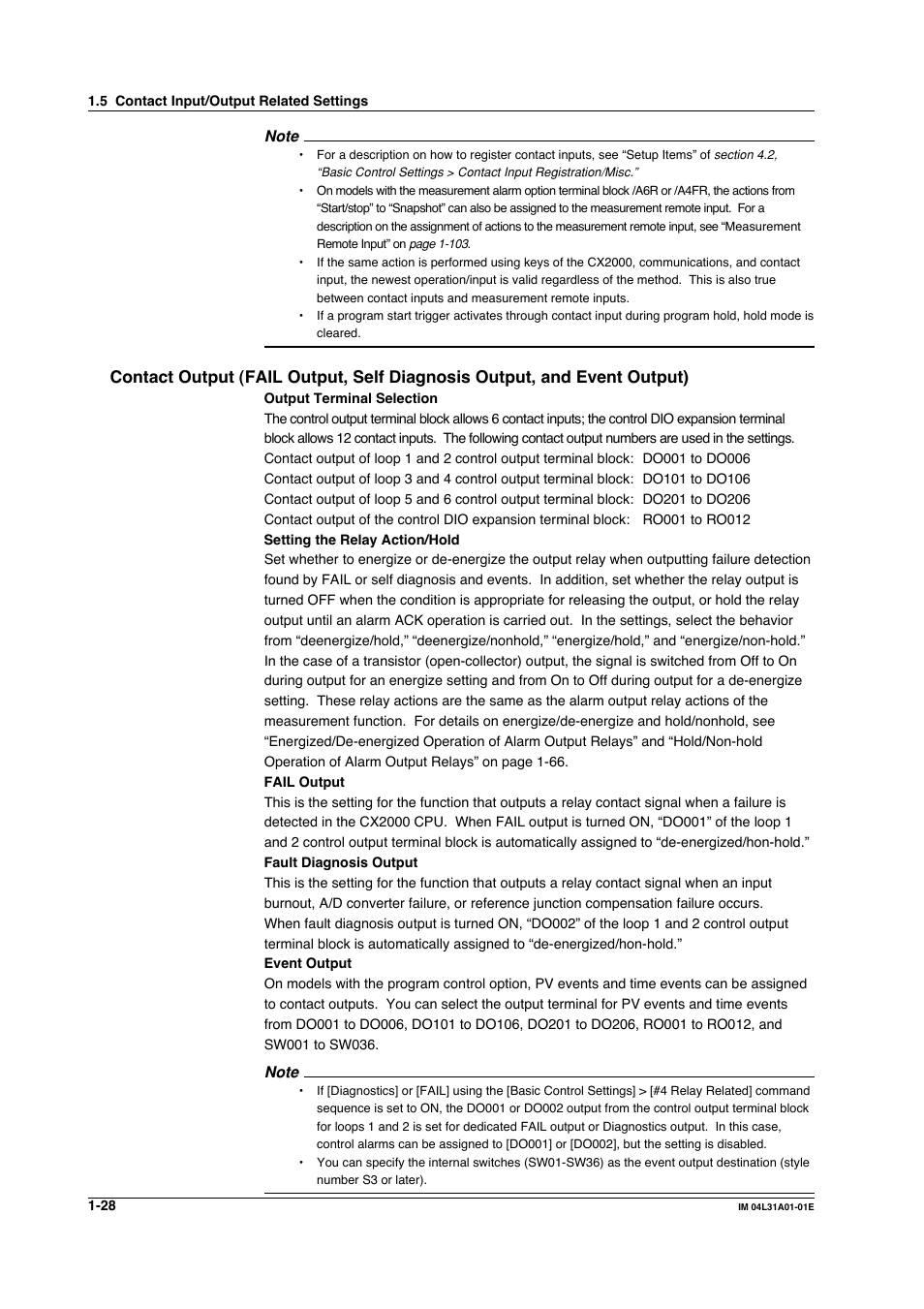 Yokogawa Data Acquisition with PID Control CX2000 User Manual | Page 40 / 427