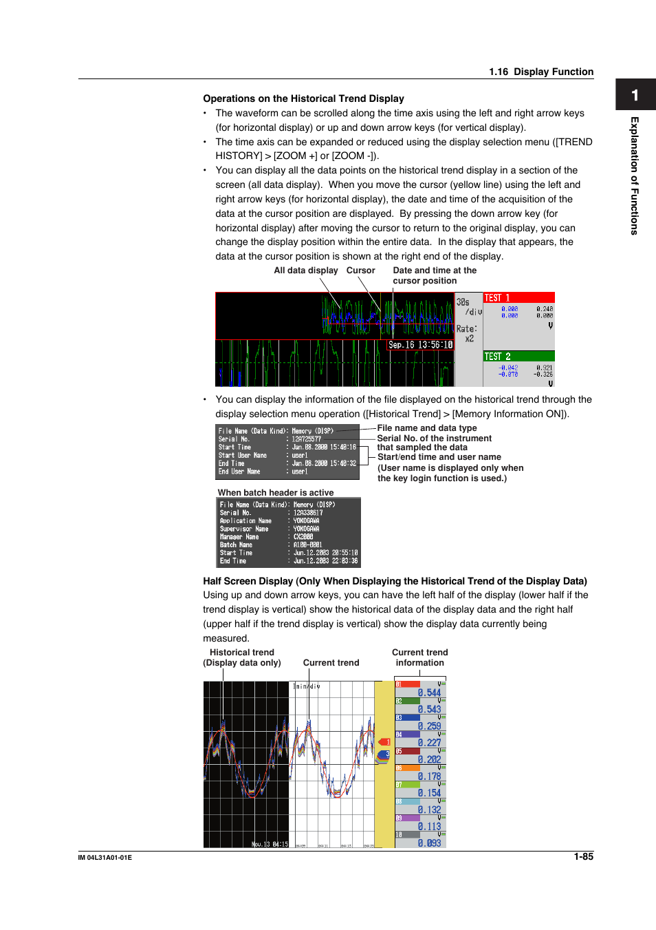 Yokogawa Data Acquisition with PID Control CX2000 User Manual | Page 97 / 427