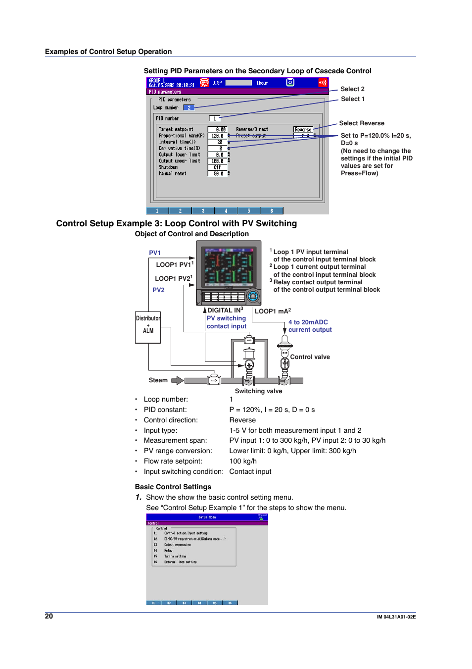 Yokogawa Data Acquisition with PID Control CX2000 User Manual | Page 20 / 59