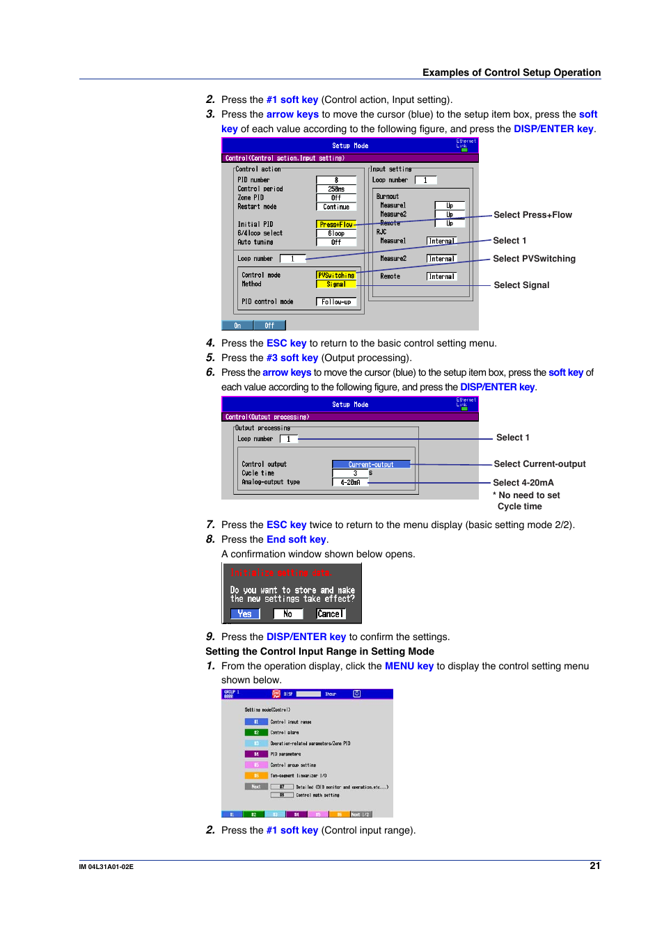 Yokogawa Data Acquisition with PID Control CX2000 User Manual | Page 21 / 59