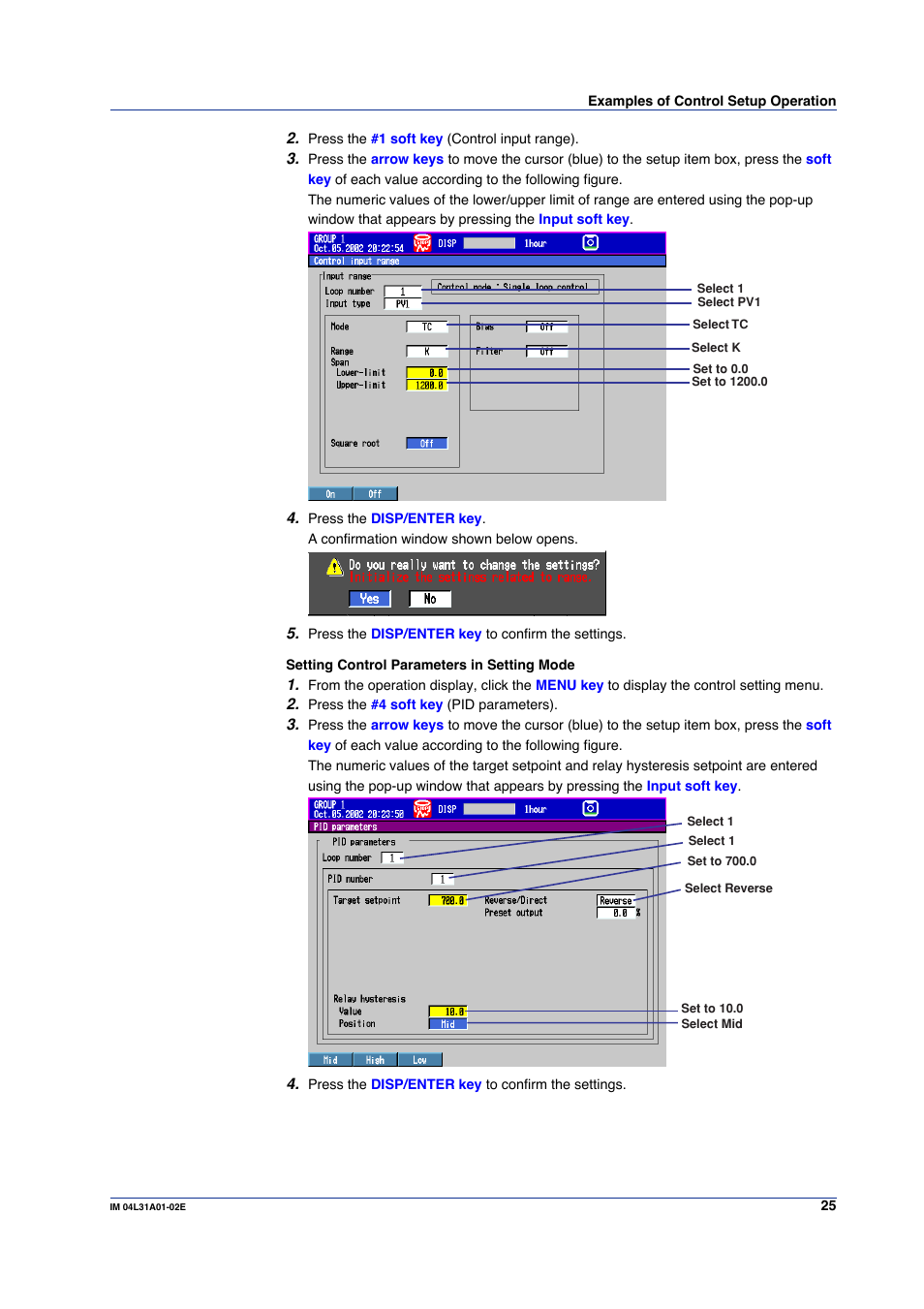 Yokogawa Data Acquisition with PID Control CX2000 User Manual | Page 25 / 59