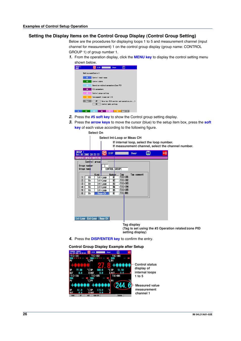 Yokogawa Data Acquisition with PID Control CX2000 User Manual | Page 26 / 59