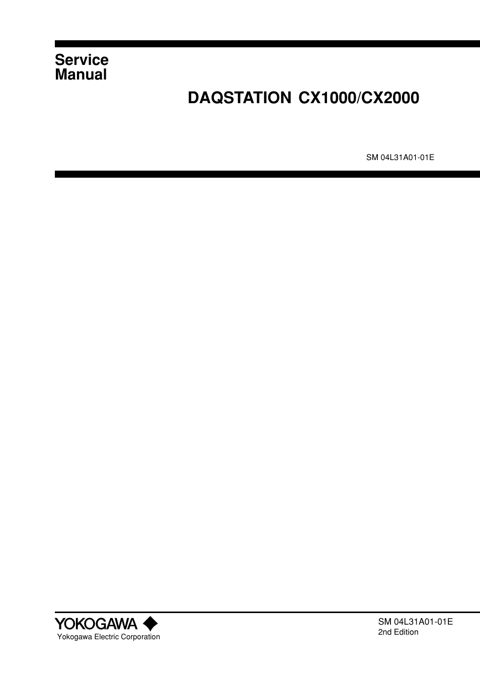 Yokogawa Data Acquisition with PID Control CX2000 User Manual | 62 pages