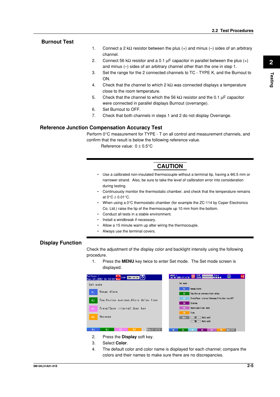 Caution | Yokogawa Data Acquisition with PID Control CX2000 User Manual | Page 14 / 62
