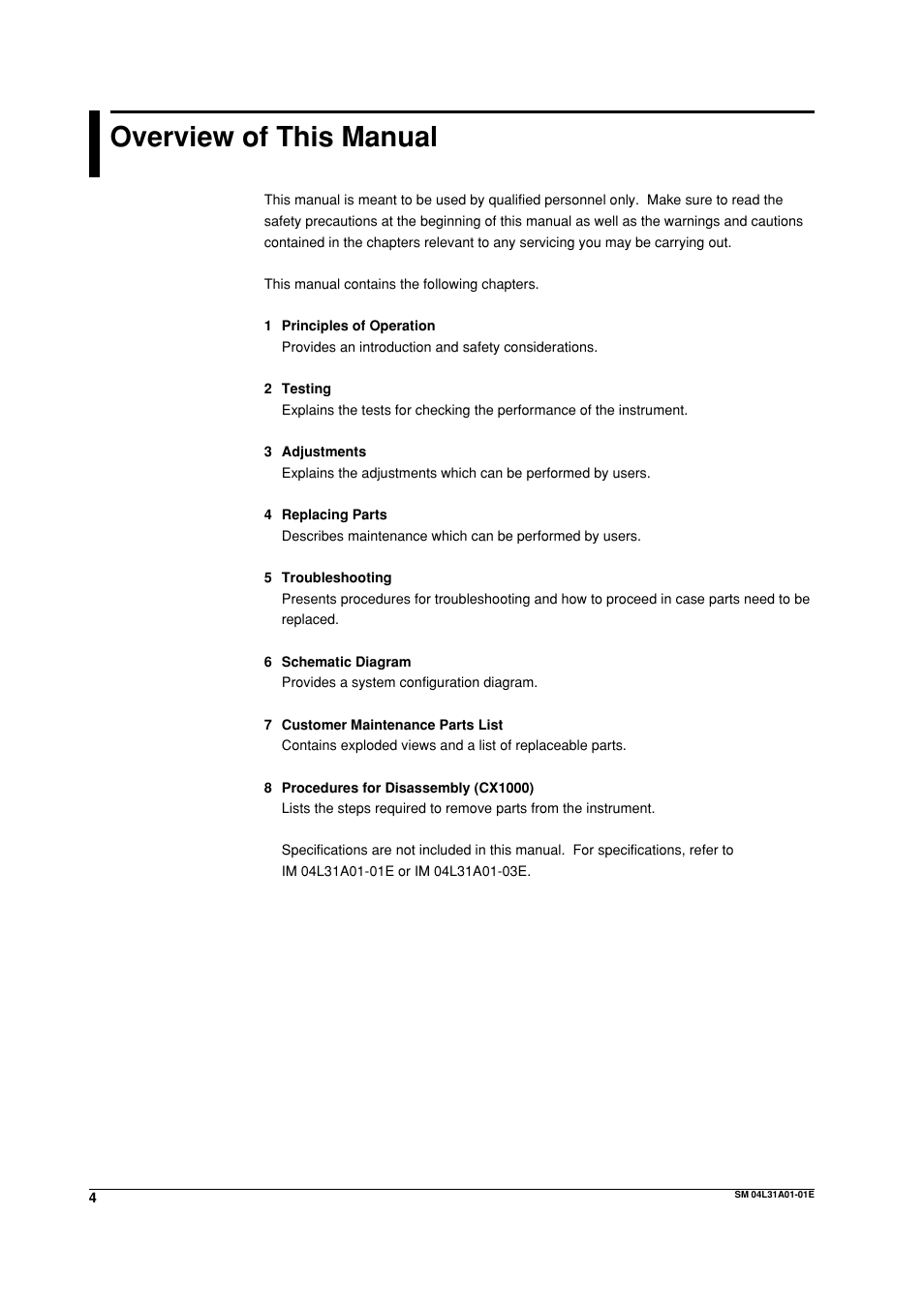 Overview of this manual | Yokogawa Data Acquisition with PID Control CX2000 User Manual | Page 5 / 62