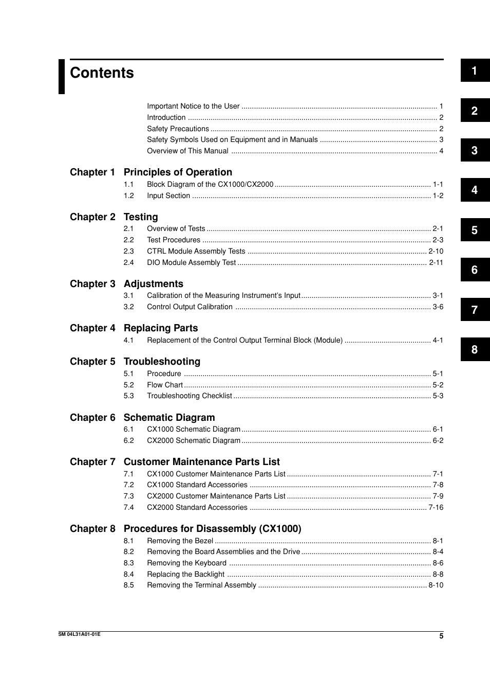 Yokogawa Data Acquisition with PID Control CX2000 User Manual | Page 6 / 62