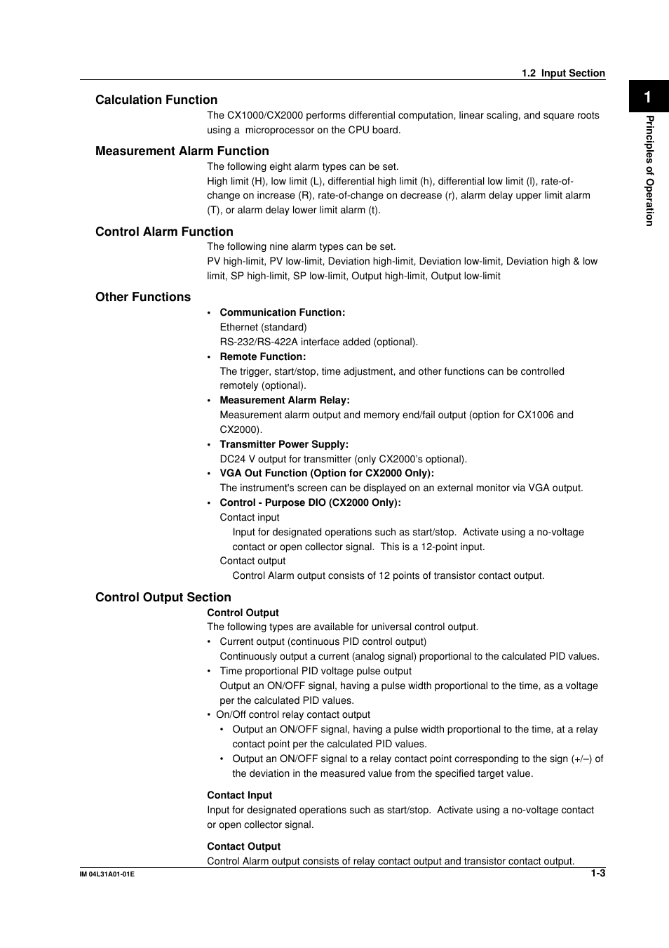 Yokogawa Data Acquisition with PID Control CX2000 User Manual | Page 9 / 62