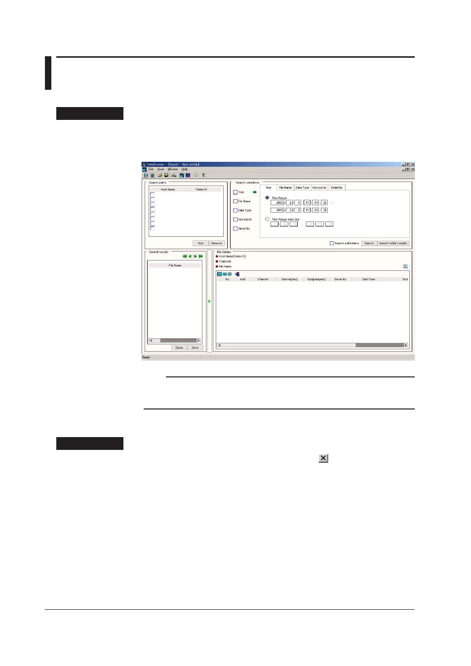 3 starting and exiting the software, Starting the software, Exiting the software | 3 starting and exiting the software -4, Starting the software -4, Exiting the software -4, 3 startng and extng the software | Yokogawa DAQWORX User Manual | Page 11 / 68