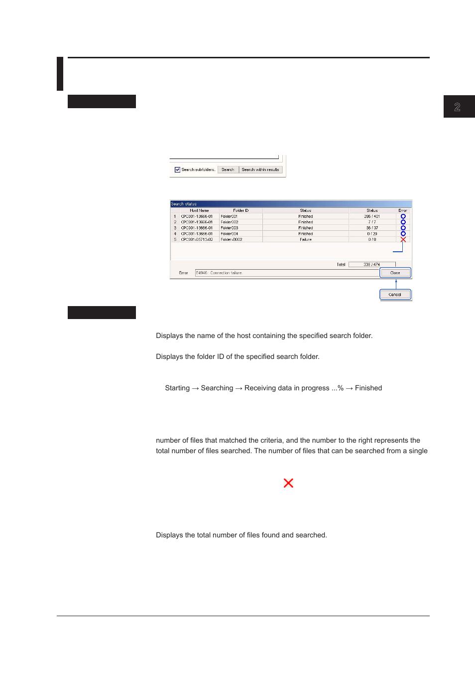 4 executing the search, 4 executing the search -11, 4 executng the search | Index | Yokogawa DAQWORX User Manual | Page 23 / 68