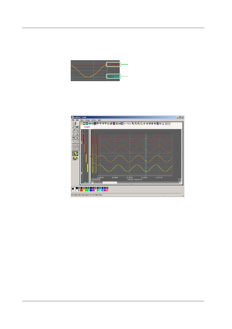 Trip point, Copying the trend display, Trip point -16 | Copying the trend display -16, Trp pont, Copyng the trend dsplay | Yokogawa DAQWORX User Manual | Page 52 / 68