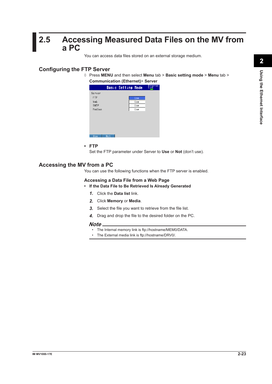 Yokogawa Button Operated MV2000 User Manual | Page 38 / 178