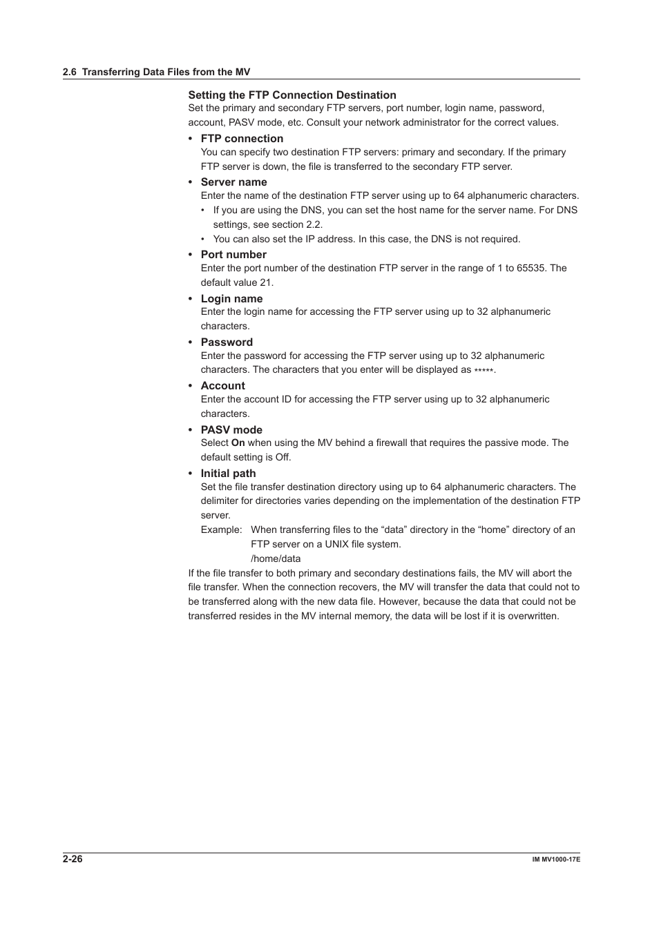 Yokogawa Button Operated MV2000 User Manual | Page 41 / 178